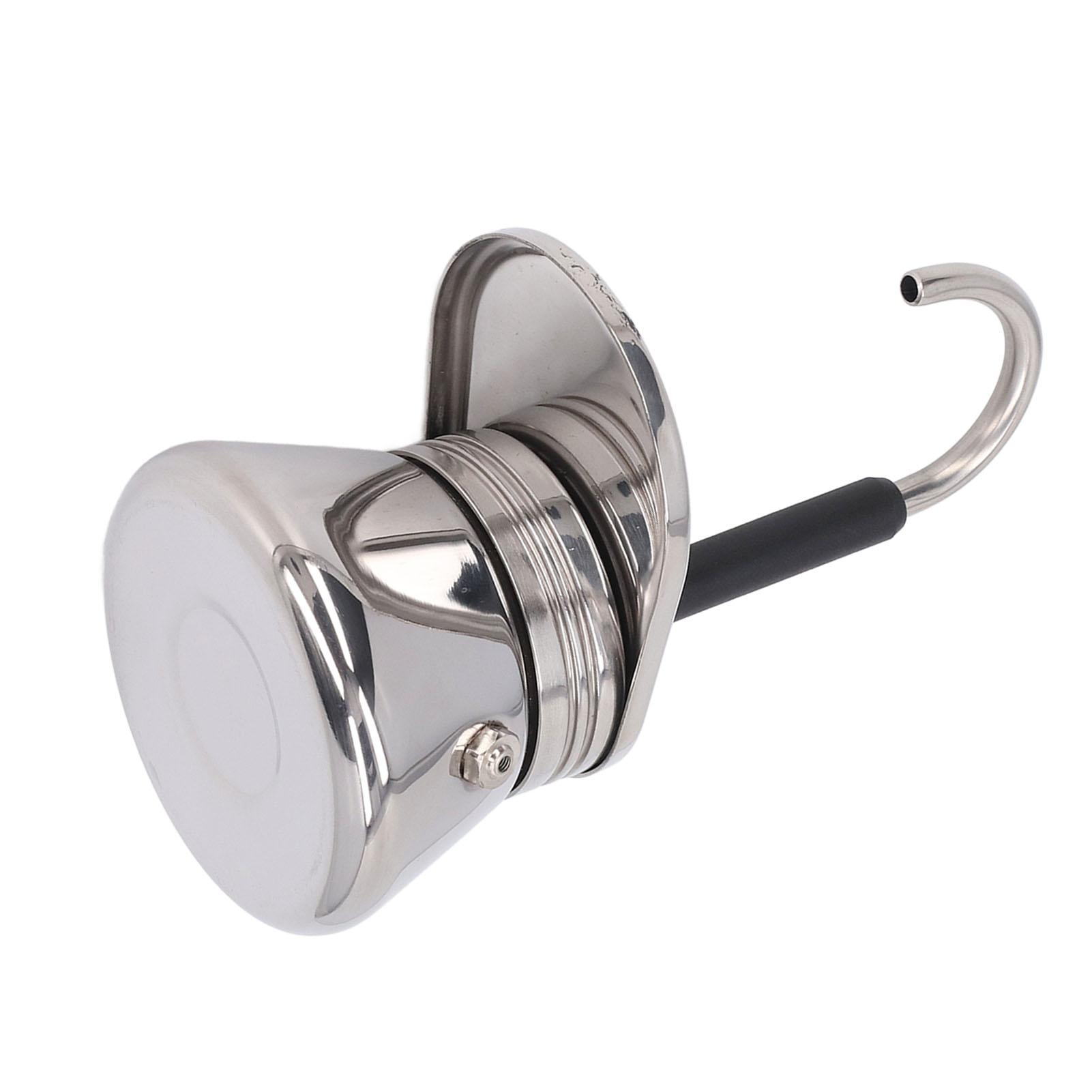 

Single Spout Mocha Pot Stainless Steel Lightweight Italian Coffee Maker for Outdoor Camping Home