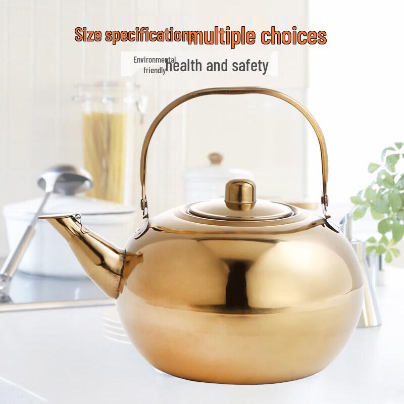 UOSO Thickened Stainless Steel Teapot with Glass Filter