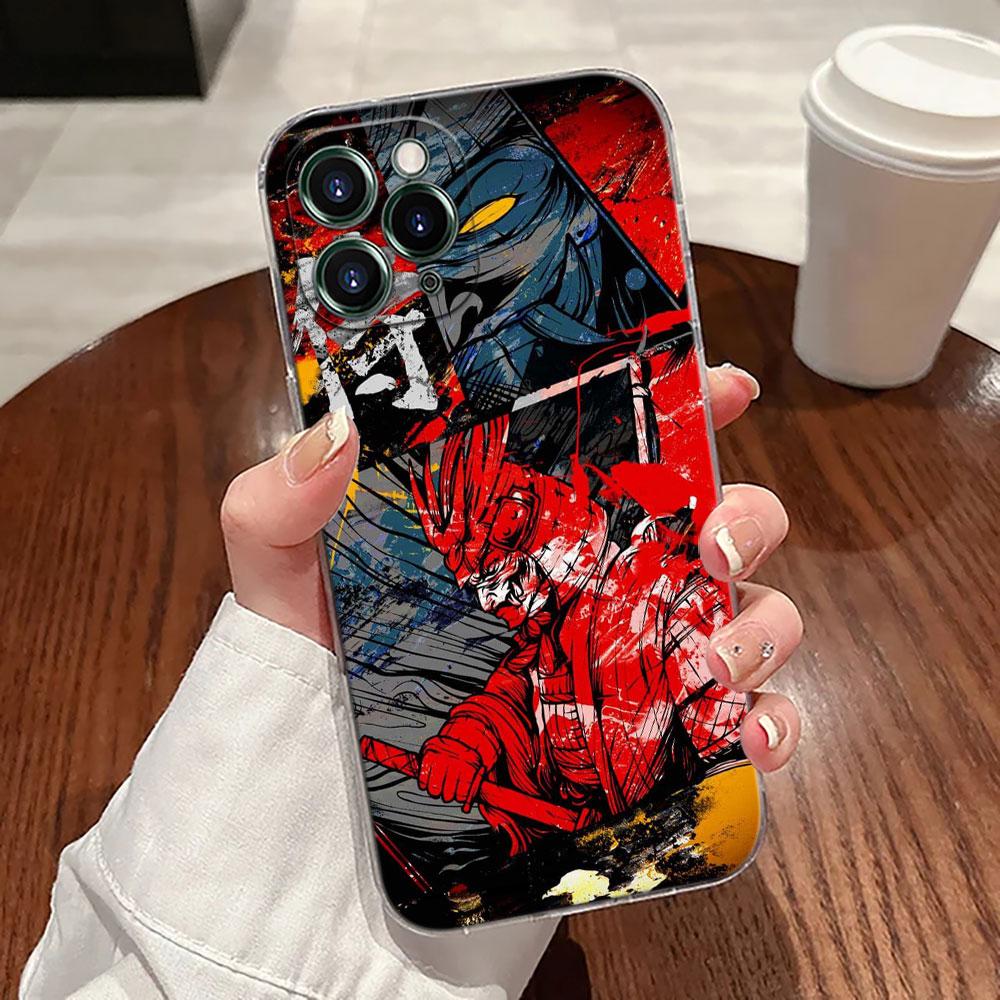 Japanese Art Samurai Ninja Transparent Case For Apple iPhone 17 16 15 14 13 12 11 Pro Max Plus 16E 17Air 17Pro Phone Cover Funda
