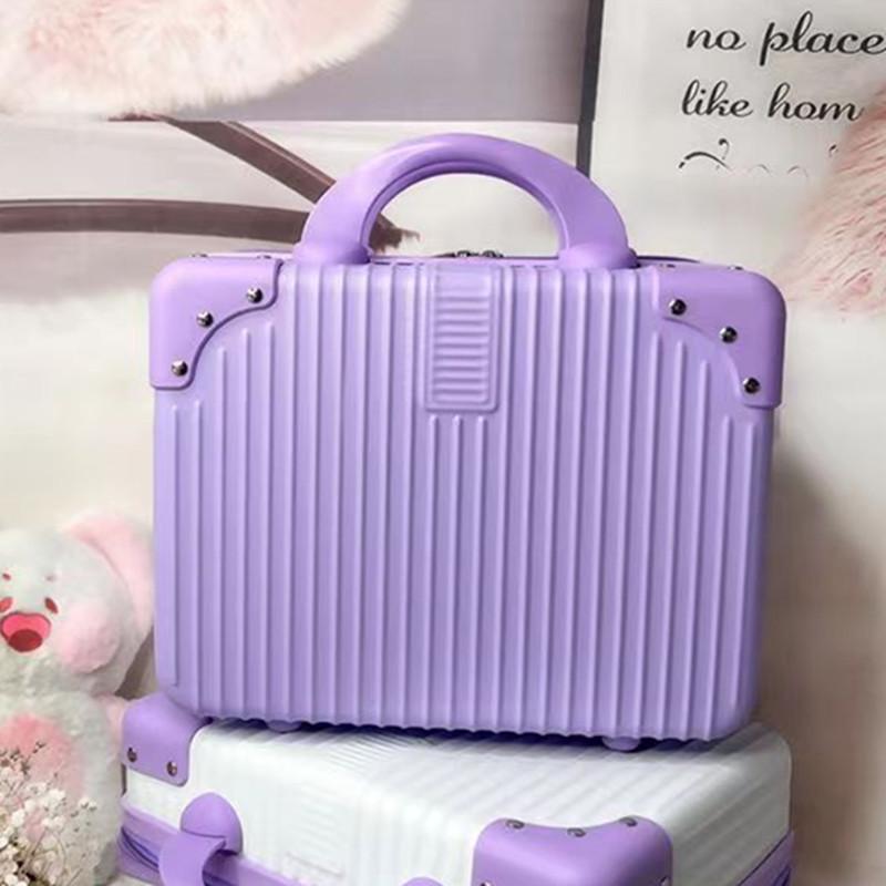 Mini Handbag 14" Makeup Case: Small Suitcase-Style Storage & Gift Box