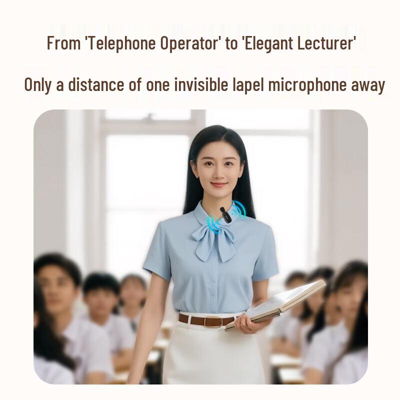 Newsmy Portable Wireless Voice Amplifier with Clip-on Mic