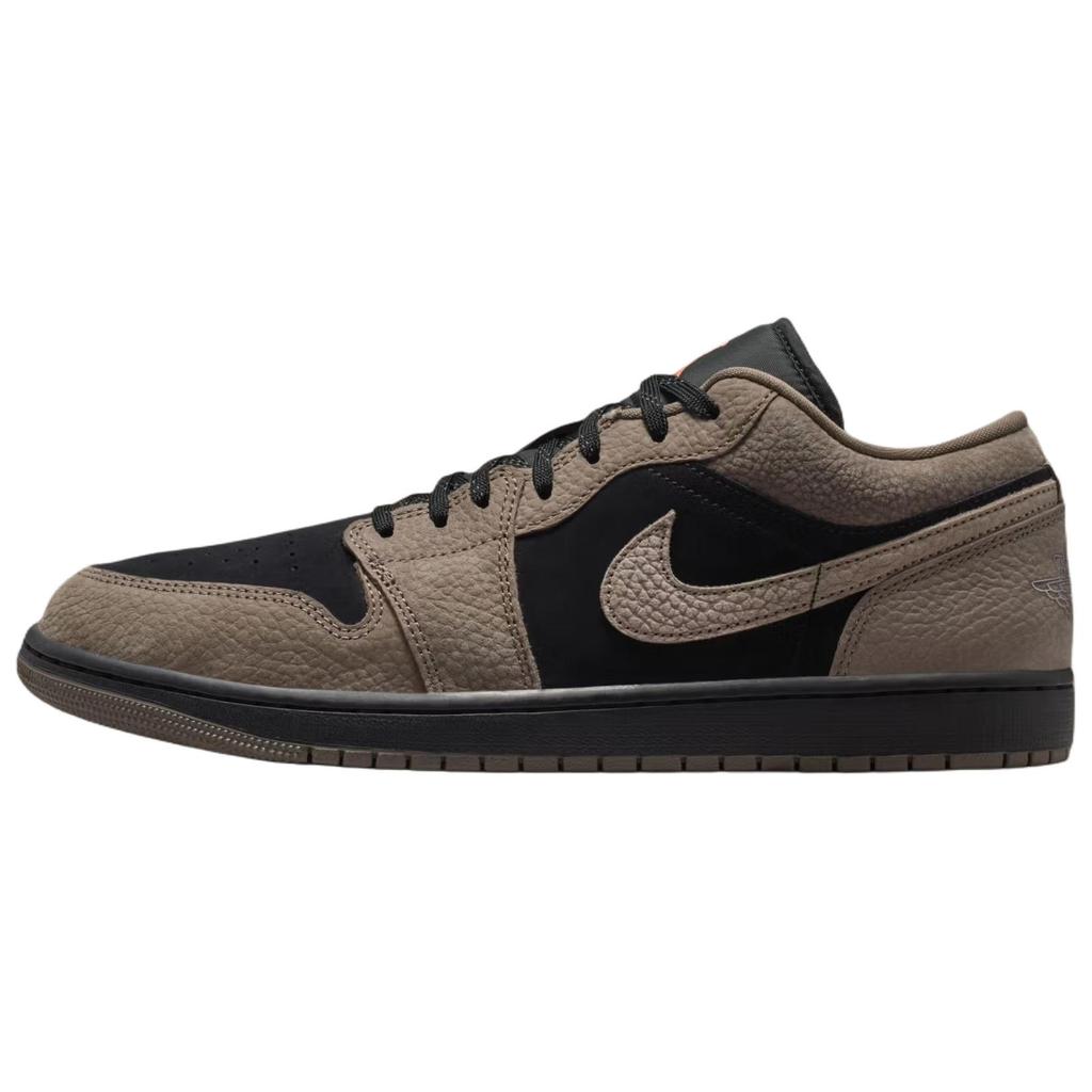 Zapatillas Unisex Air Jordan 1 Low SE Gris Oliva Marrón Negro Mango Claro Salvaje IB7109-005