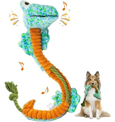 Flechazo Dog Durable Squeaky Plush Toy for and Large Dogs Toy, Small, Medium, (Lizard)