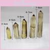Cristal de Quartzo Citrino Fumê Natural Único, Bastão de Cristal Promovendo Crescimento Espiritual e Bem-Estar