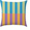 Vibrant Geometric Stripe Pillow Covers Machine Washable with Zip Closure Ideal for Living Room Sofa Bedroom Decor