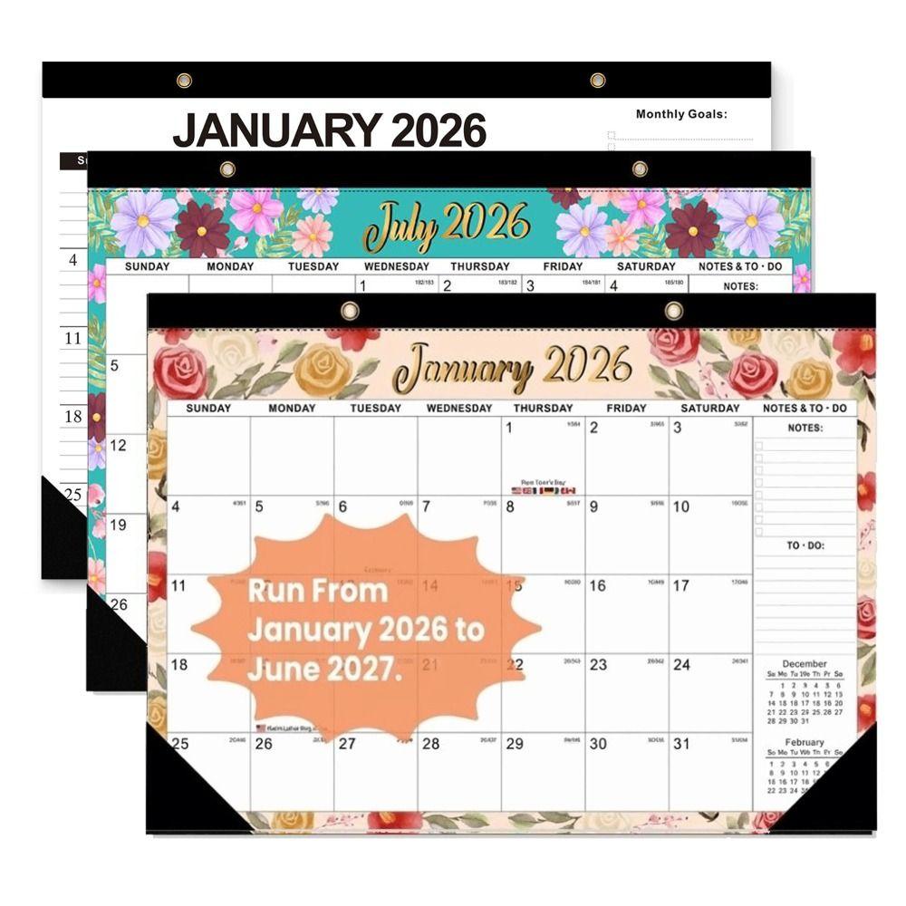 Daily Planning Monthly Calendar Large Format Time Agenda Planner Hangable Calendar  Home Decoration