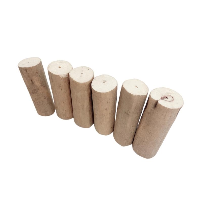 6Pcs Parrots Grinding Chew Toy Chew Training Supplies Natural Rods Molar Toy for Pet Bird Tearing Grinding Dropshiping