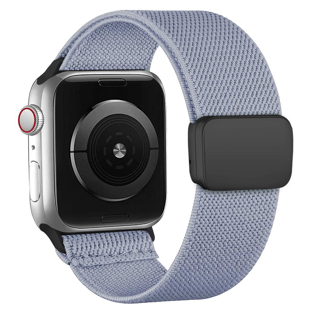 Magnetic Loop For Apple Watch Band 40mm 44mm 45mm 49mm 41mm Scrunchie Nylon Bracelet Iwatch Series Ultra 2 9 3 6 7 8 Se 10 Strap