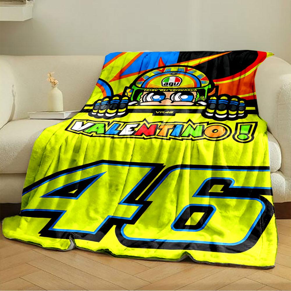 Colorful Racing Helmet Design Blanket for all seasons blanket lunch break throw gift