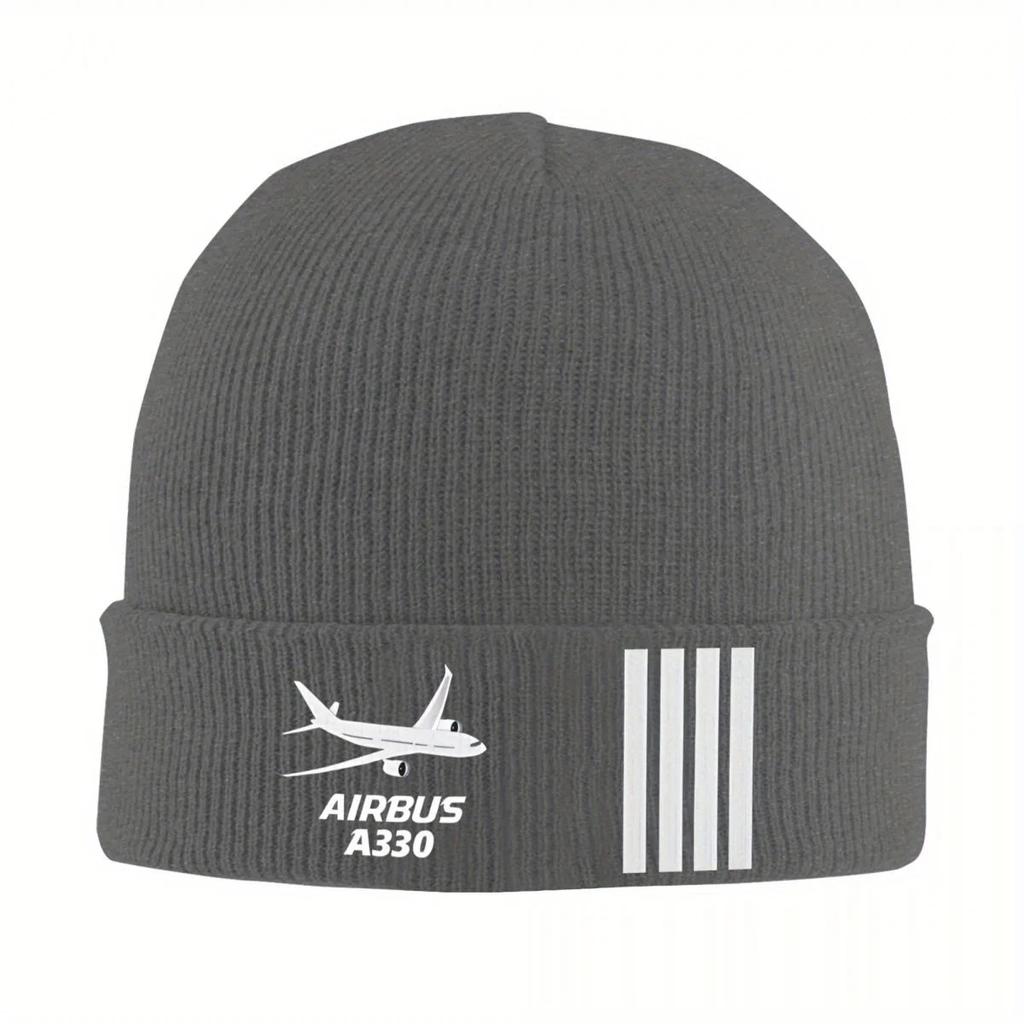 New Airbus A Captain Knitted Caps For Women Unisex Skullies Beanies Autumn Winter Hat Acrylic Airplane Hip Hop Melon Cap