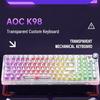 AOC K98 Triple-Mode Wireless RGB Transparent Mechanical Gaming Keyboard