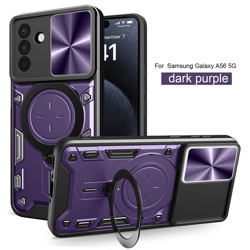 

Для Samsung Galaxy A06 A16 A26 A36 A56 Чехол Слайд Камера Броня Чехол для Телефона Для Samsung A 06 16 26 36 56 5G Чехол с Кольцом-Держателем Задняя Крышка For Galaxy A56 5G