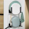 Black Cutting Board Storage Rack Punch-free Pot Lid Storage Holder Durable Pot Lid Rack  for Home