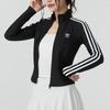 Adidas Originals Striped Training Windbreaker Jacket Women Jackets Black JD5025