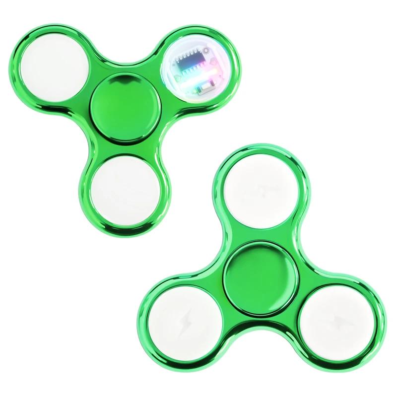 Led Fidget Spinner Rainbow Glowing Hand Spinner Edc Focus Stress Relief Toy Anxiety Relief Fingertip Gyro Toy For For Kids Adult