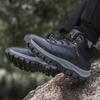 Winter-Schneestiefel für Herren, wasserdicht, warm, mit Fell gefüttert, bequem, zum Schnüren, Wanderstiefel, rutschfeste Outdoor-Stiefeletten, Trekking- und Arbeitsschuhe für Herren