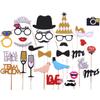 Creative Love Birds Wedding Photo Booth Signs - Gold & Silver Props for Parties