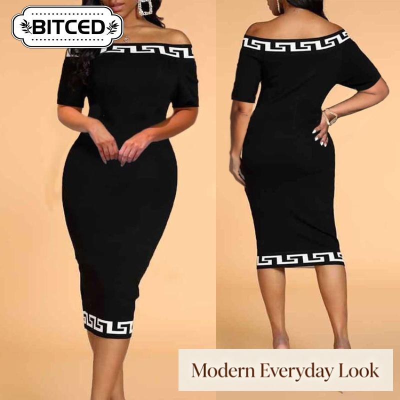 BITCED Fashion Long Sleeve Casual Dresses