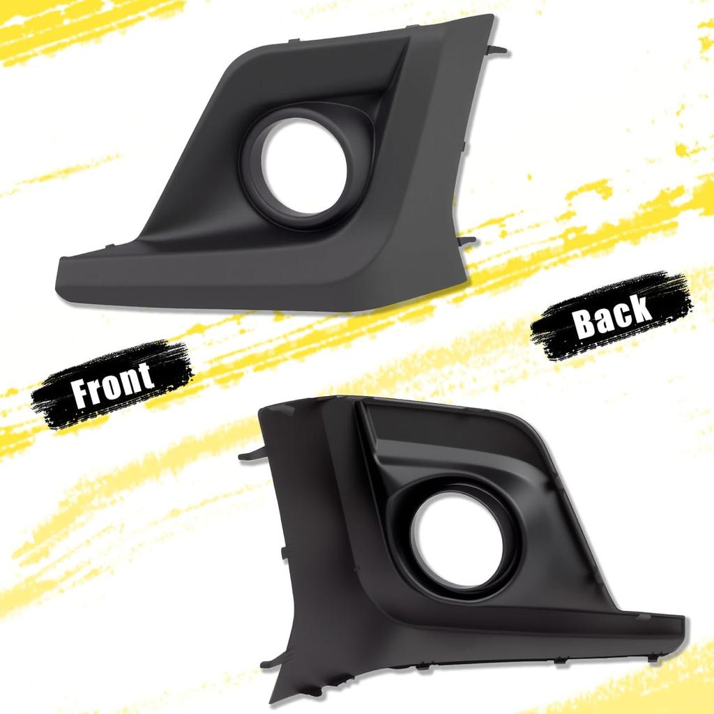 Left Fog Light Bezel Cover Compatible with Subaru Crosstrek 2018-, Left Driver Side Lamp Trim Cover with Fog Light Hole Replaces 57731FL092 SU1038121