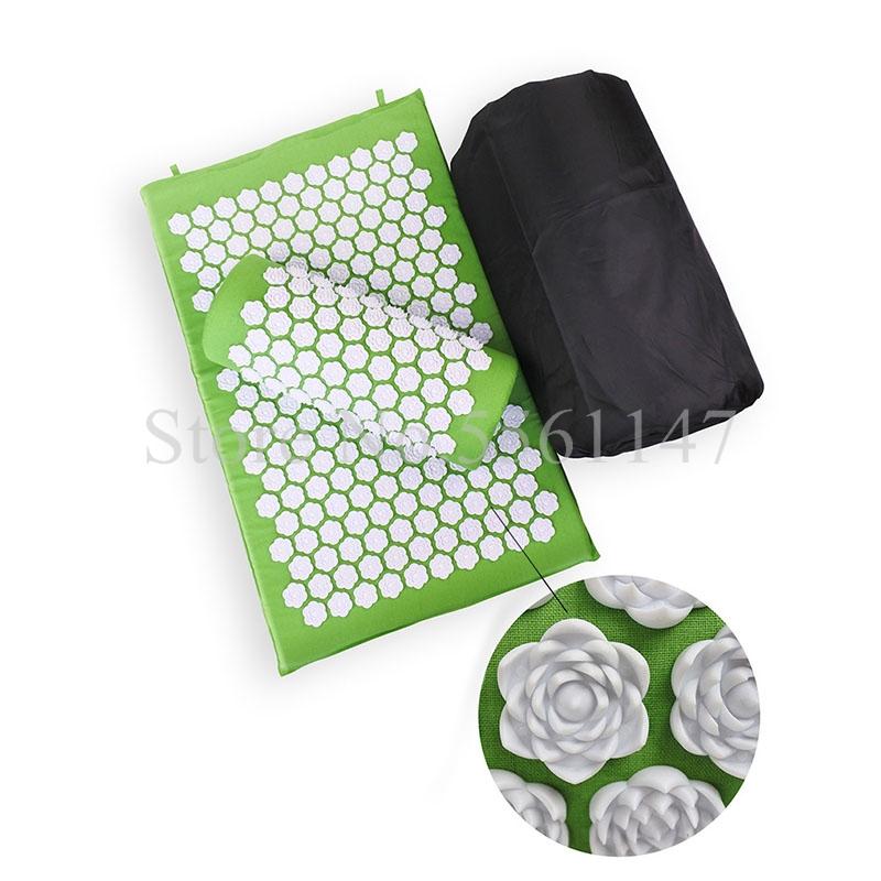 Traditional Acupuncture Sets Acupressure Mat with Pillow Massage Mat Lotus Spike Cushion Massage and Relaxation
