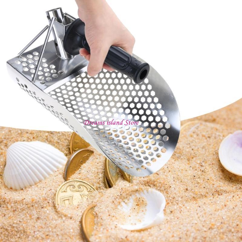 Beachcomb Stainless Steel Sand Scoops Shovel for Metal Detecting Treasure HX6C