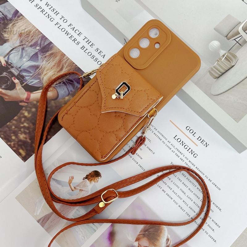 

Q Чохол-ремінець для сумки для Samsung Galaxy A56 A36 A16 A26 A06 A17 A55 A35 A15 S25 FE Гаманець Тримач для карток Кросбоді Шнурок Петля Кришка Galaxy A56