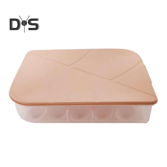 Stackable Home Kitchen Refrigerator Egg Storage Box Holder Container with Lid