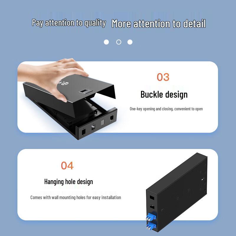 4-Port LC Single-Mode Wandmontierte Glasfaser-Anschlussbox