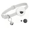 GPS Tracker for Cats Waterproof Pet Tracking Collar Anti-Lost Smart Locator with Safety Elastic Buckle Supports Android and iOS