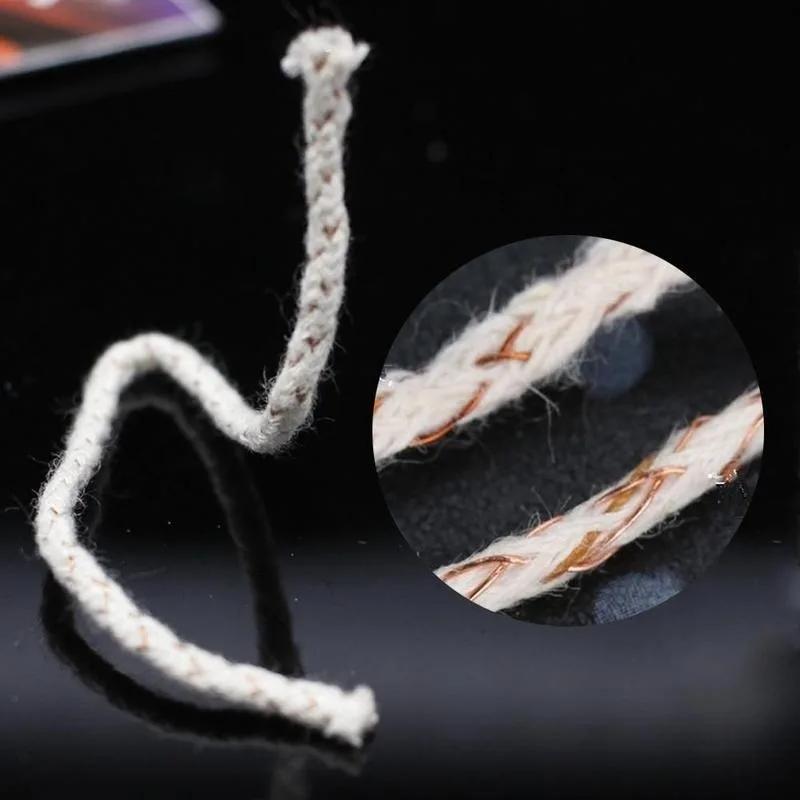 20Pcs/30Pcs Cotton Core Wick For Kerosene Alcohol Lamp Durable Wicks For DIY Wheel Kerosene Oil Lighter Candle Making Tools