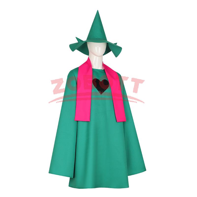 Undertale Ralsei Cosplay Mikina Plášť Vršek Deltarune Cosplay Plášť Kostým S Kloboukem Šál Halloweenský Kostým