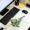Fun Green Lizard Backpack Charm Keychain Super Cute and Funny Plush Toy Soft Stereoscopic Plush Decoration Toys Surprise Gifts