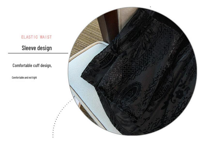 Velvet V-Neck Lace Patchwork Top with Frog Button – Plus Size Chinese Style