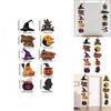 Halloween Party Door Hanger With Paper Pumpkin And Bat Design For Indoor And Outdoor Use