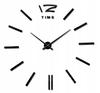 Modern Loft Wall Clock Black Silent Quartz Mechanism 30Cm