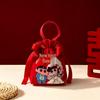 Velvet Chinese Style Wedding Candy Bag with No Folding Required