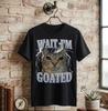 Unisex Shirt Cotton Oversize Large Size Wait I'm Goated Cat Meme Funny Lightning Graphic - H265