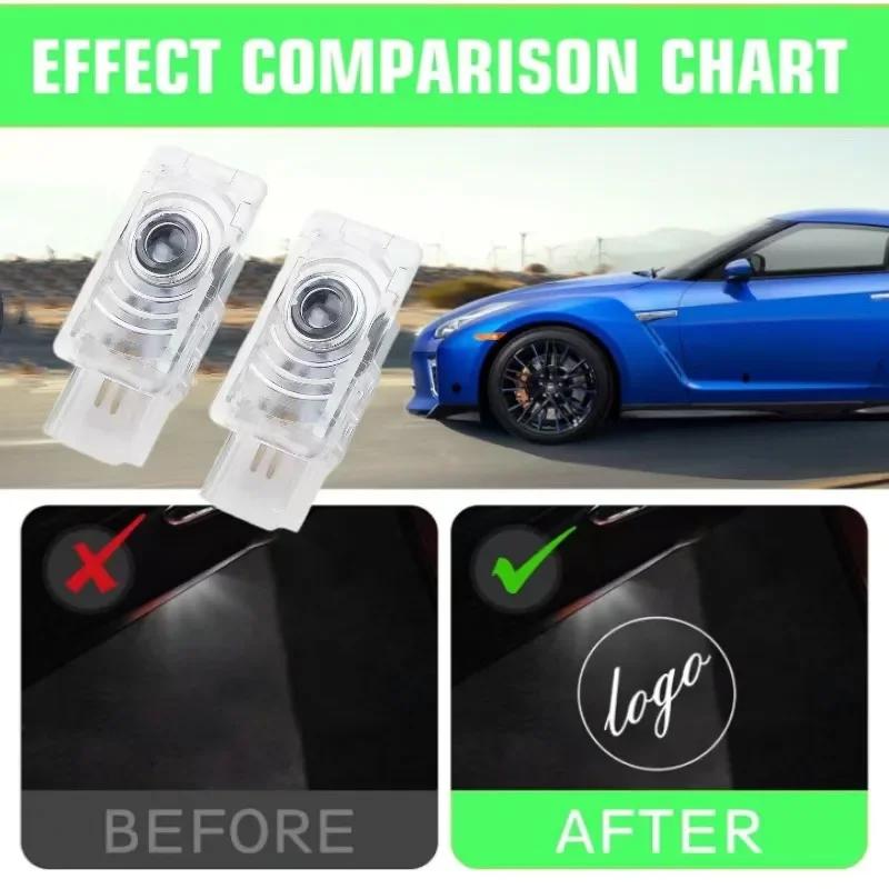 LED Lamp Shadow Projector for Cadillac Car LED Car Logo Lamp Door Shadow Light SRX XT4 XT5 XT6 ATS XTS CTS CT6 Car Accessories