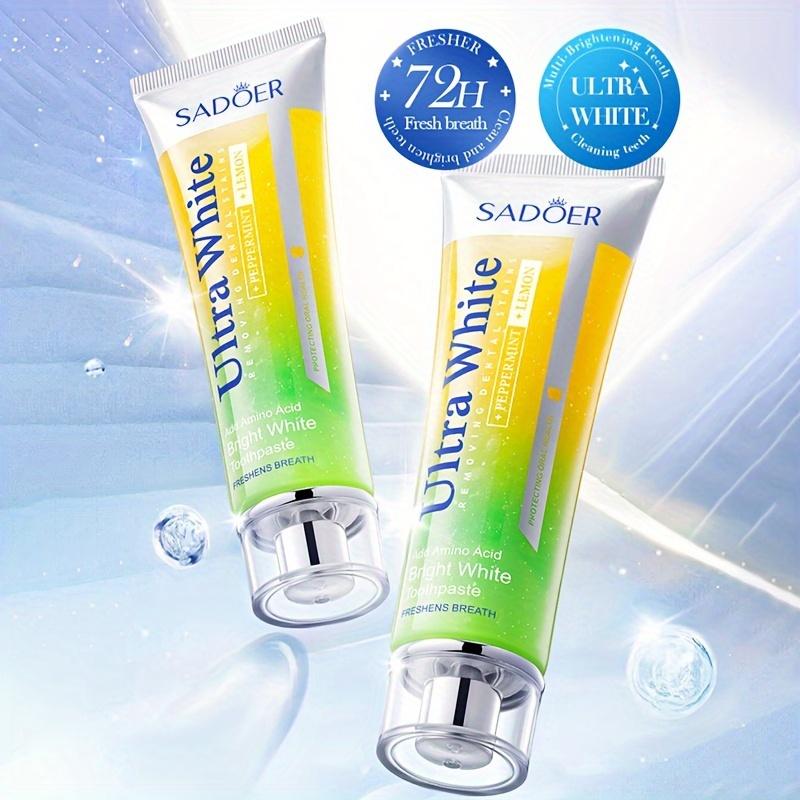 Bělící zubní pasta Lemon Mint Čištění zubů, Bělící zubní pasta s mátou peprnou a citronem, Svěží dech 100g