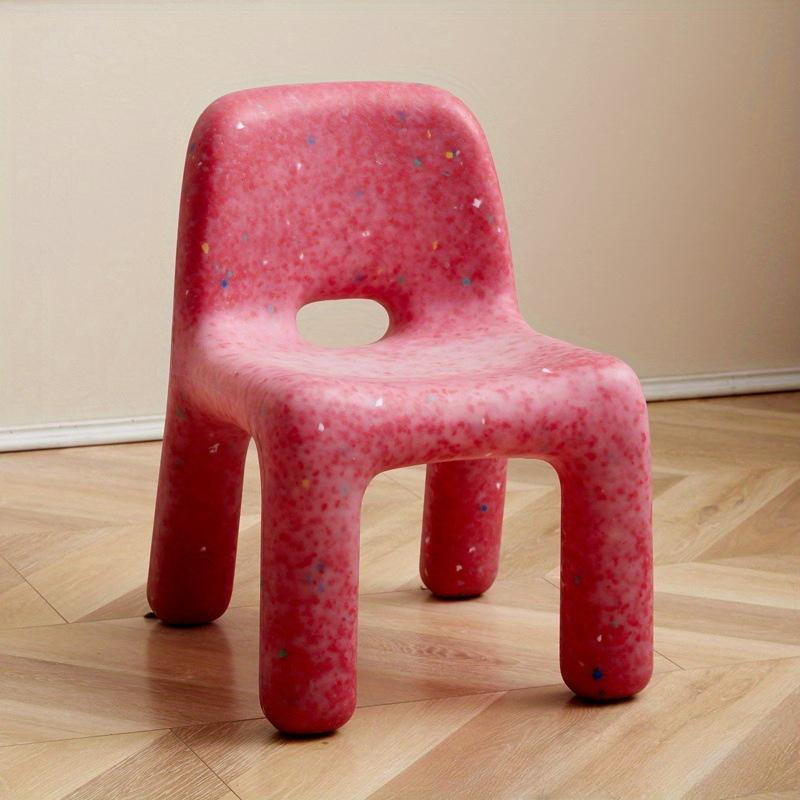 Sedia in Plastica di Alta Qualità in Stile Nordico - Panchina Compatta da Esterno con Schienale, Perfetta per Arredo Patio e Giardino