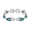Alloy, Artificial Crystal Bracelets Women's Silver 5203794
