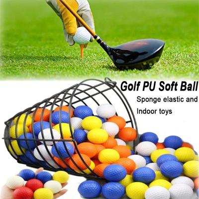 42mm Fashion White Golf Practice Balls, Durable Lightweight Flexible Air Balls, Soft Texture Training Golf Balls Sports Tool