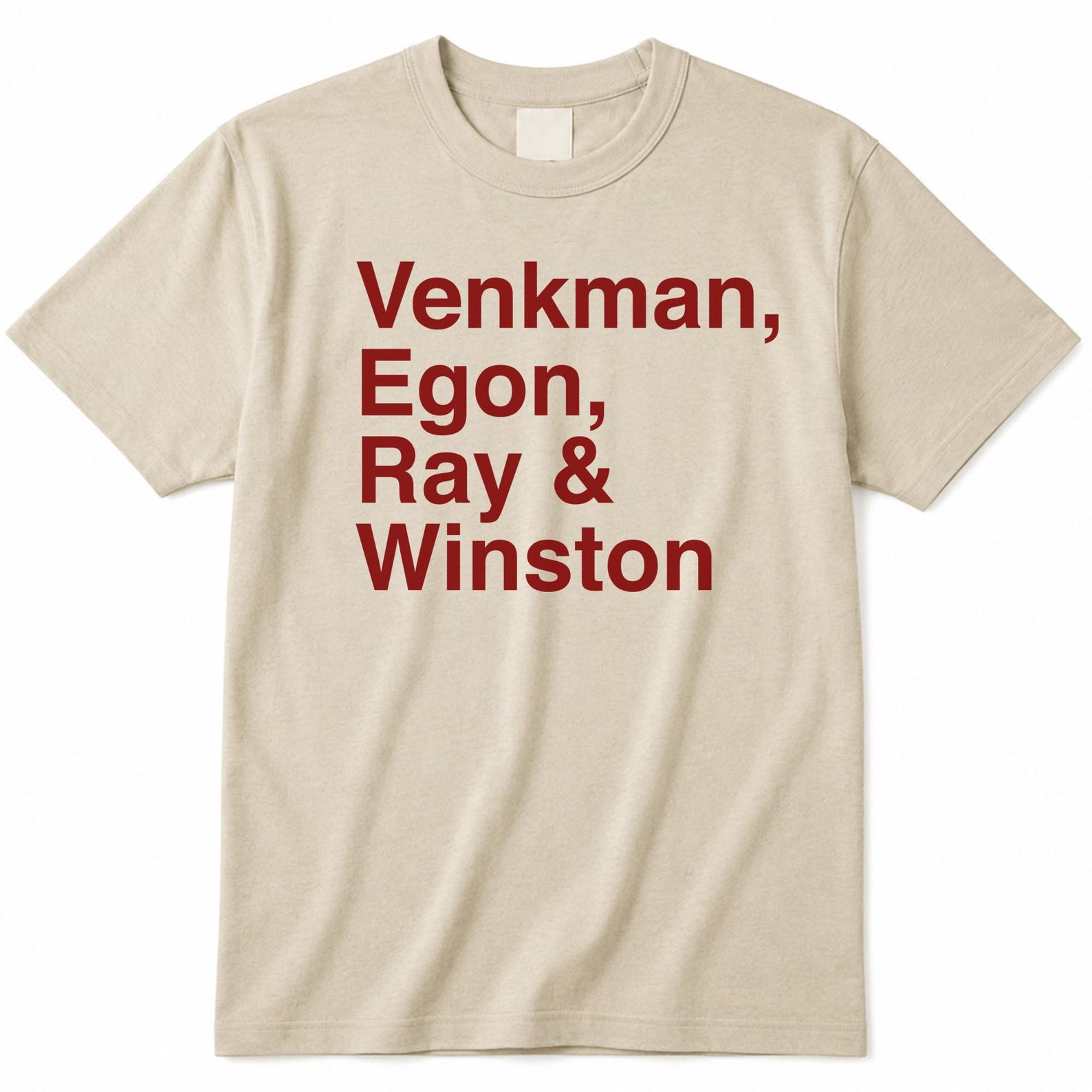 Ghostbusters 1984 II III 2 3 Crew Dr. Peter Venkman Egon Spengler Ray Stantz Winston Slimer Louis Tully Zuul Demon Names Movie Tee T Shirt XL