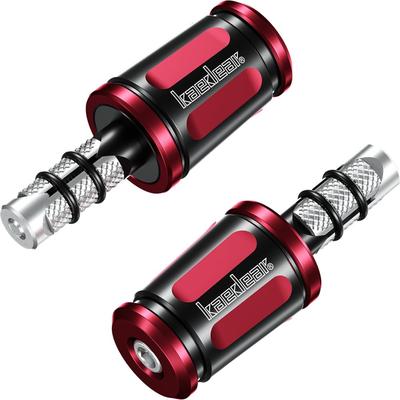 Kaedear Adjustable Bar Motorcycle Handlebar Handle Motorcycle Universal Ends, Ends, Weights, Accessories, KDR-BE2-U-R (Red/Black, Fit)