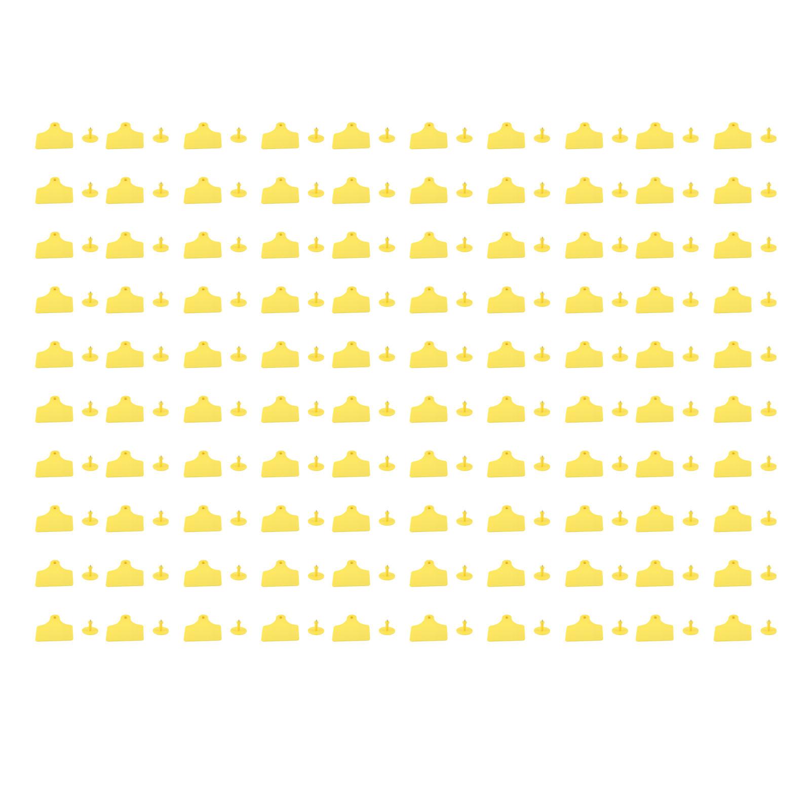 100 Stuks Vee Oor   TPU Boerderijdier Vee Identificatie Oor   met Koperen Studs voor Vee Paarden Varkens