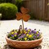 2pcs Artistic Three Leaf Shape Lawn Ornaments Garden Insert Signs For Gardens Patios And Balconies