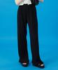 KOLEAT Cooling Wide Pleated Banding Slacks [Black]