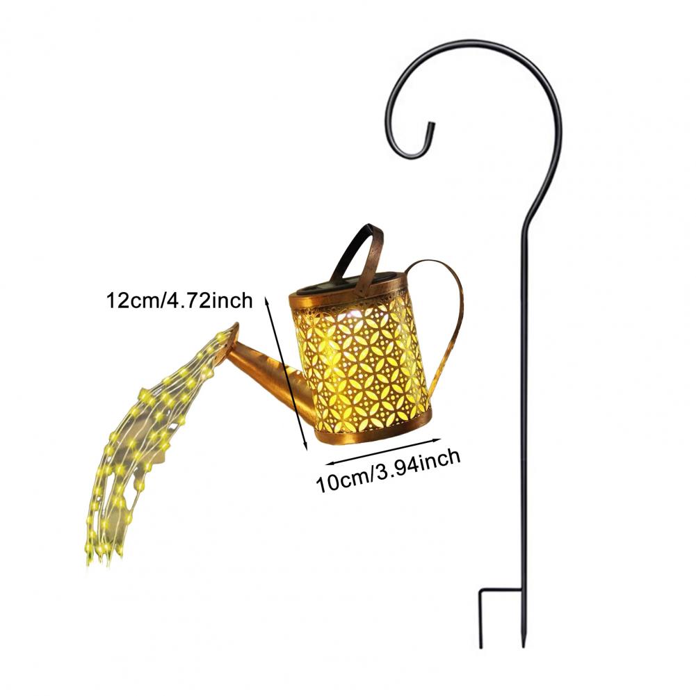 Metal Solar Light Ip65 Waterproof Outdoor Solar Garden Lights Decorative Solar Watering Light Fairy Lamp for Garden Plants