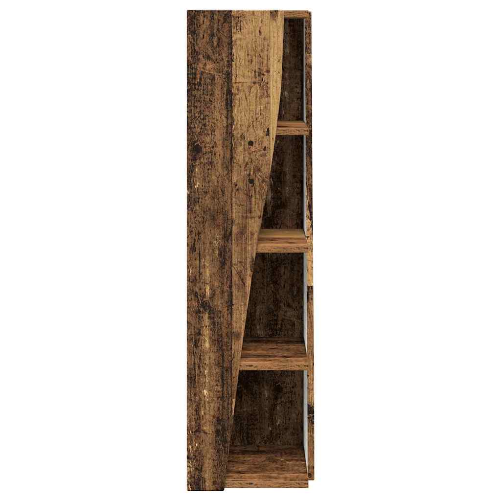 Corner Cabinet Smoked Oak Finish 27.5 x 27 x 102 cm Particleboard