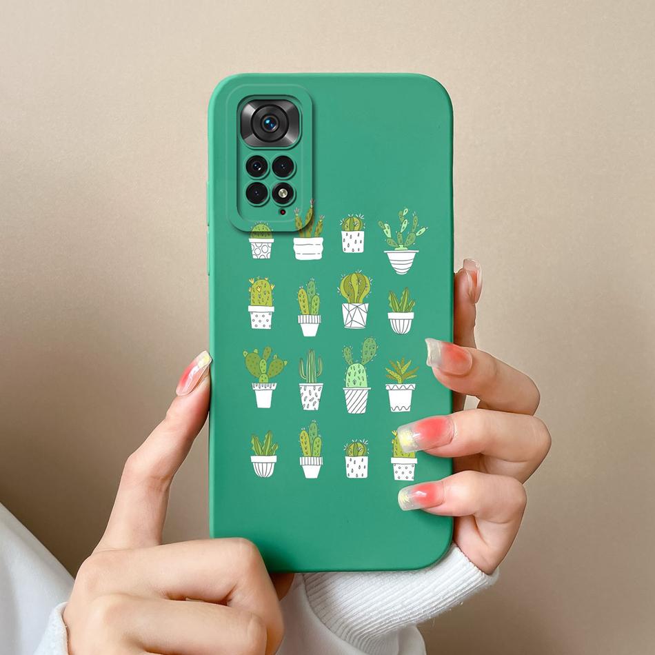 For Xiaomi Redmi Note 11S Cases Cartoon Liquid Silicone Full Coverage Anti Drop Shell For Xiaomi Redmi Note11S 11 S Coque Capa